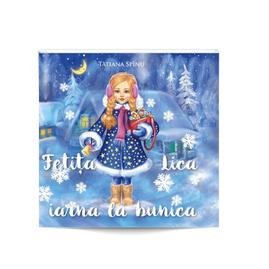 Fetita Lica iarna la bunica